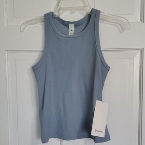 NWT Lululemon Align Waist Length  Crater Blue Women's Tank Sz 6